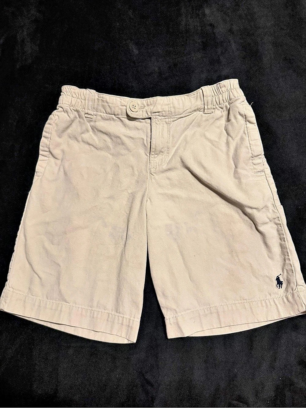 Polo Ralph Lauren Boys Stretch Cotton Twill Shorts Khaki Size 10
